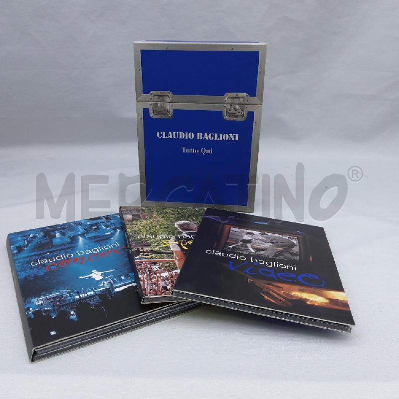 COFANETTO 4 DVD CLAUDIO BAGLIONI TUTTO QUI | Mercatino dell'Usato San maurizio canavese 2