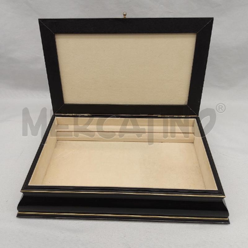 COFANETTO LEGNO NERO LAMINA VALENTI DONNA | Mercatino dell'Usato San maurizio canavese 4