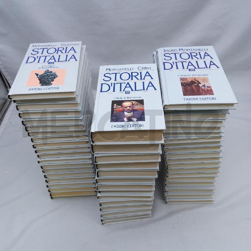 COLLANA STORIA D'ITALIA MONTANELLI CERVI 53 VOLUMI | Mercatino dell'Usato San maurizio canavese 2