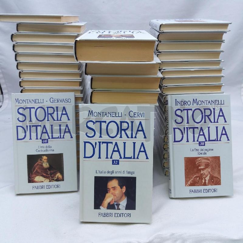 COLLANA STORIA D'ITALIA MONTANELLI CERVI 53 VOLUMI | Mercatino dell'Usato San maurizio canavese 3