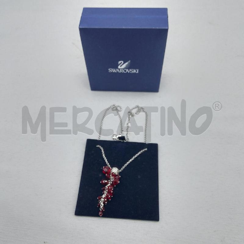 COLLANA SWAROVSKI GRAPPOLO CRISTALLI ROSSI | Mercatino dell'Usato San maurizio canavese 4