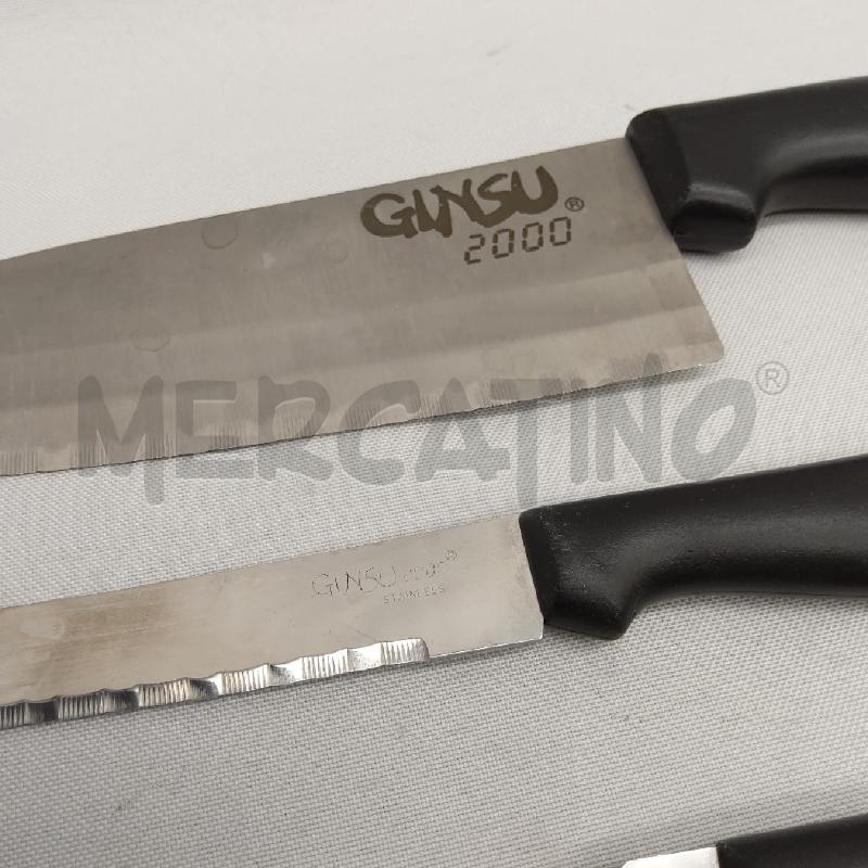 COLTELLI PZ. 7 GINSU MANICO NERO | Mercatino dell'Usato San maurizio canavese 3