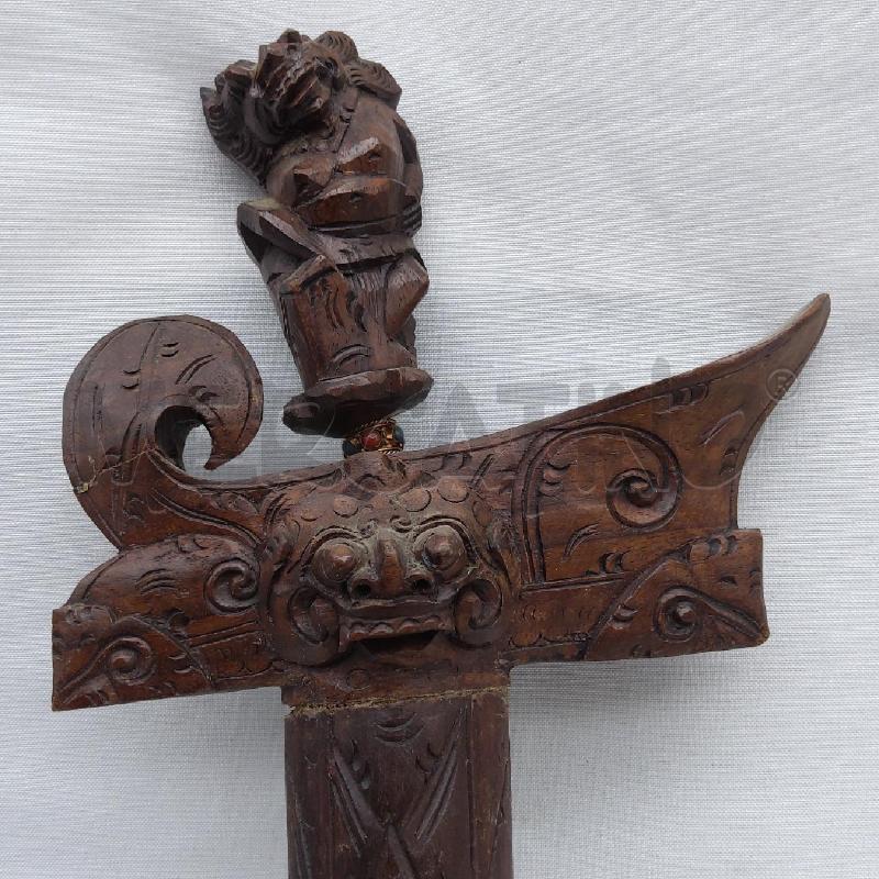 COLTELLO DECORATIVO LEGNO INTARSIATO GROTTESCO | Mercatino dell'Usato San maurizio canavese 2