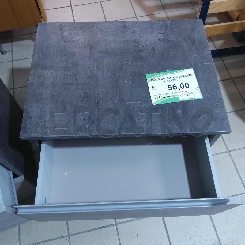 COMODINI COPPIA CEMENTO 2 CASSETTI | Mercatino dell'Usato San maurizio canavese 4