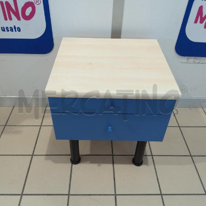 COMODINO + CASSETTINI BCO AZZURRO | Mercatino dell'Usato San maurizio canavese 1