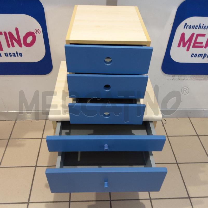 COMODINO + CASSETTINI BCO AZZURRO | Mercatino dell'Usato San maurizio canavese 3