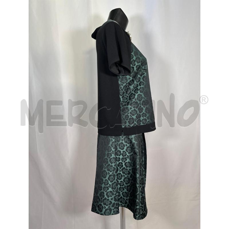 COMPLETO DONNA PENNYBLACK MAGLIA E GONNA MACULATO VERDE NERO  | Mercatino dell'Usato San maurizio canavese 2