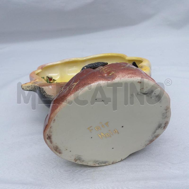 CONCHIGLIA CERAMICA VINTAGE CON PESCIOLINI E COZZE | Mercatino dell'Usato San maurizio canavese 4