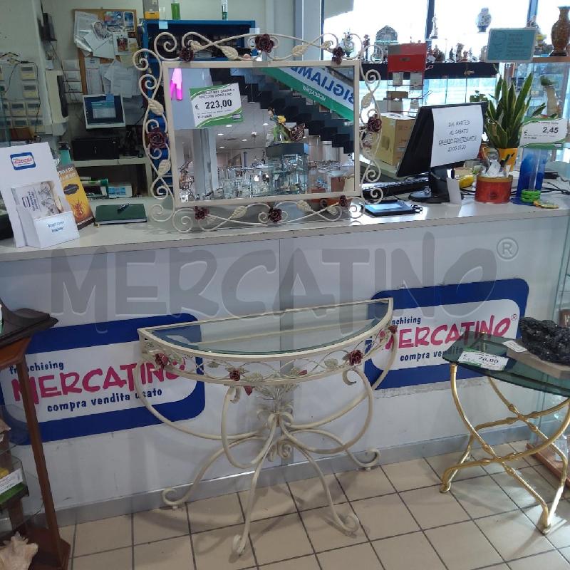CONSOLLE MET SABBIA + SPECCHIO ROSELLINE | Mercatino dell'Usato San maurizio canavese 2