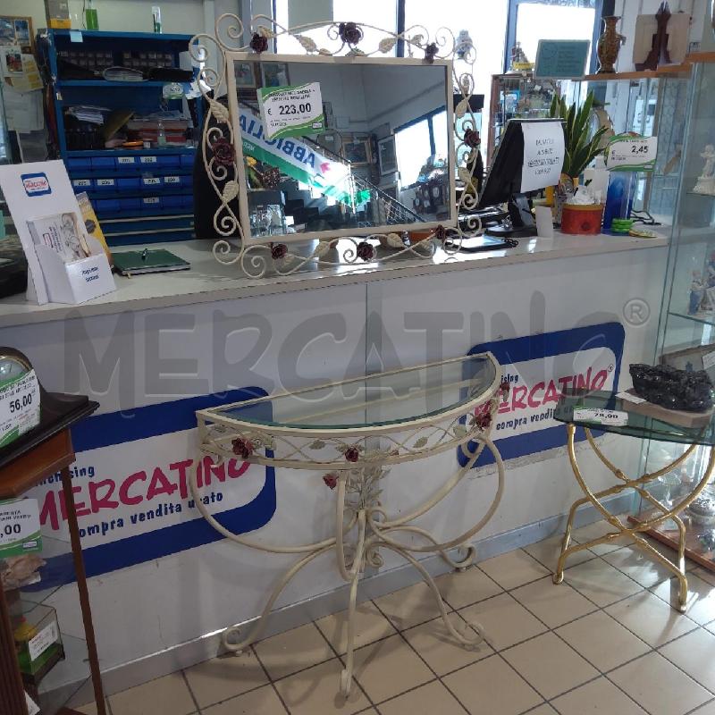 CONSOLLE MET SABBIA + SPECCHIO ROSELLINE | Mercatino dell'Usato San maurizio canavese 4