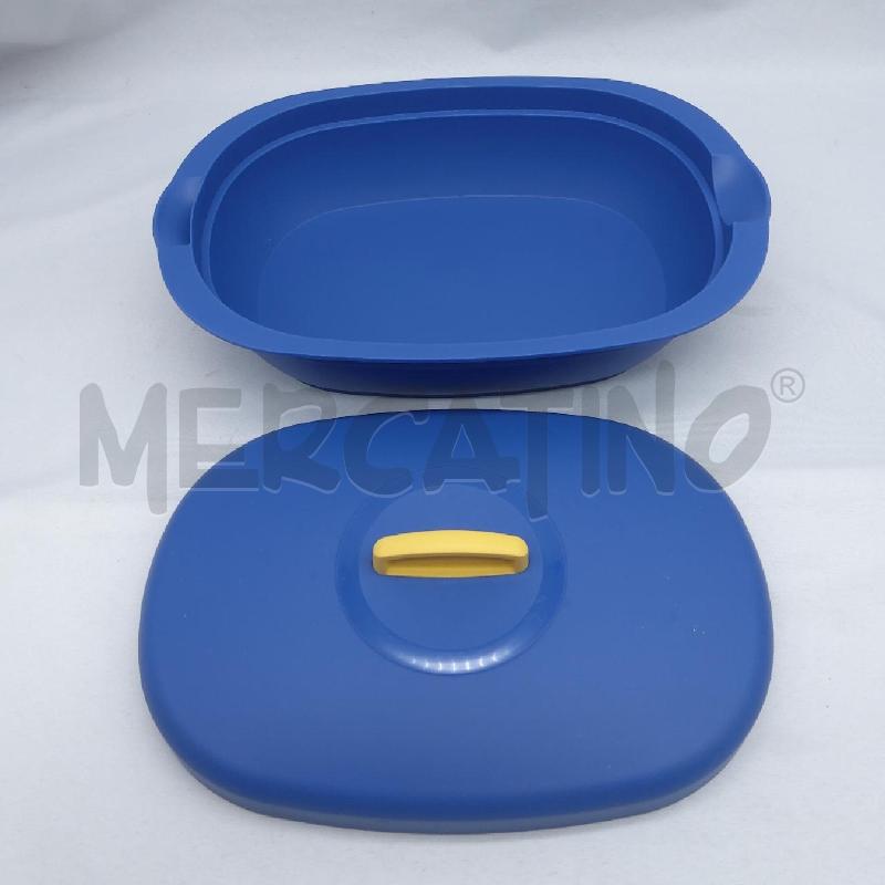 CONTENITORE TUPPERWARE AZZURRO OVALE | Mercatino dell'Usato San maurizio canavese 2