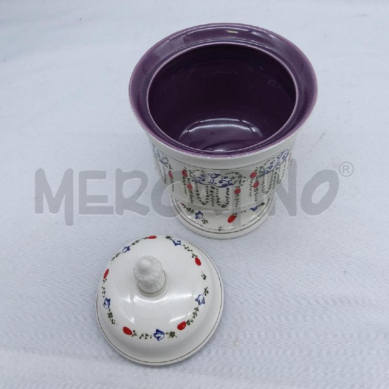 COPPA CERAMICA MANCIOLI DECORO RAMI VERDI ROSSI | Mercatino dell'Usato San maurizio canavese 2