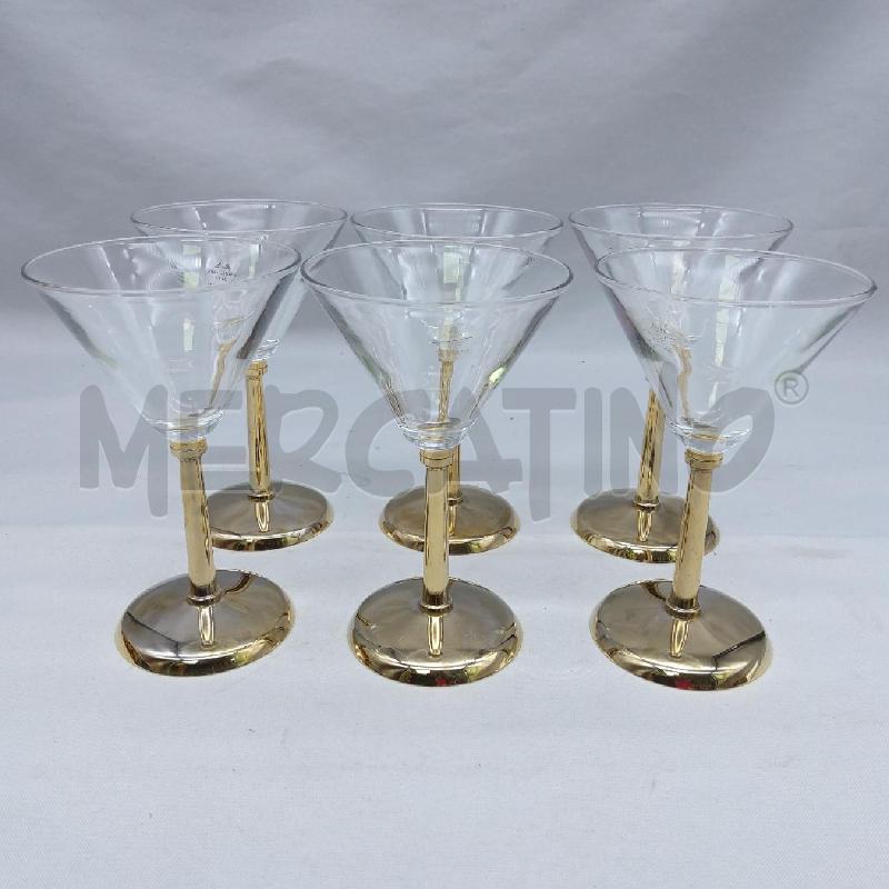 COPPE MARTINI PZ 6 BASE DORATA | Mercatino dell'Usato San maurizio canavese 1