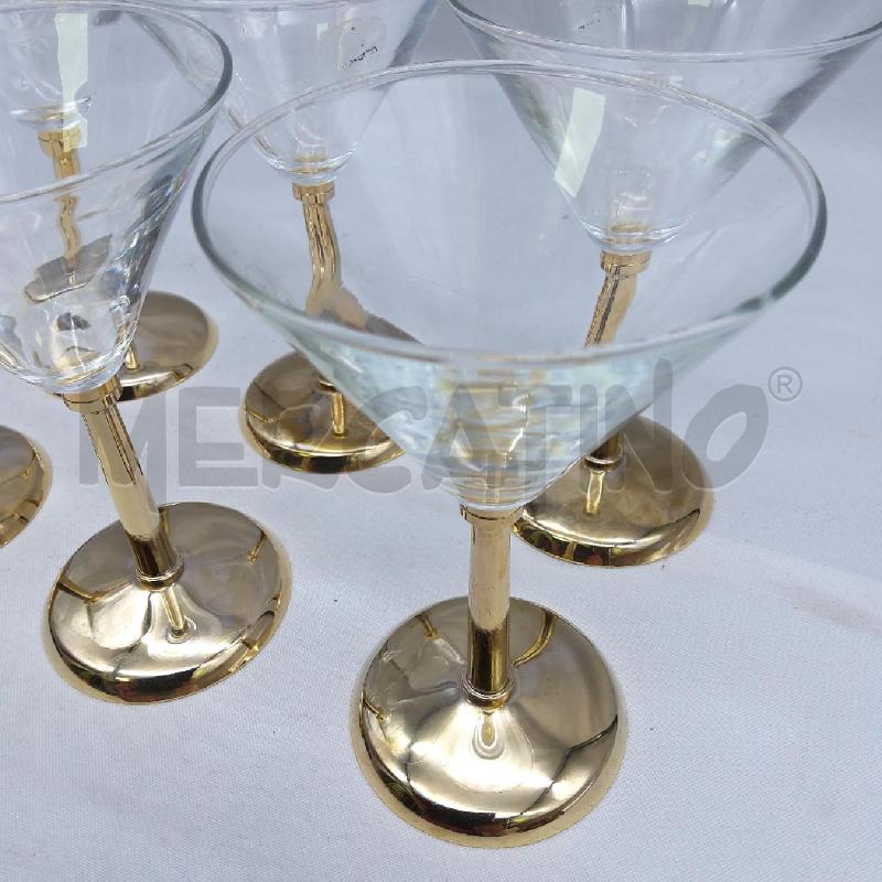 COPPE MARTINI PZ 6 BASE DORATA | Mercatino dell'Usato San maurizio canavese 2