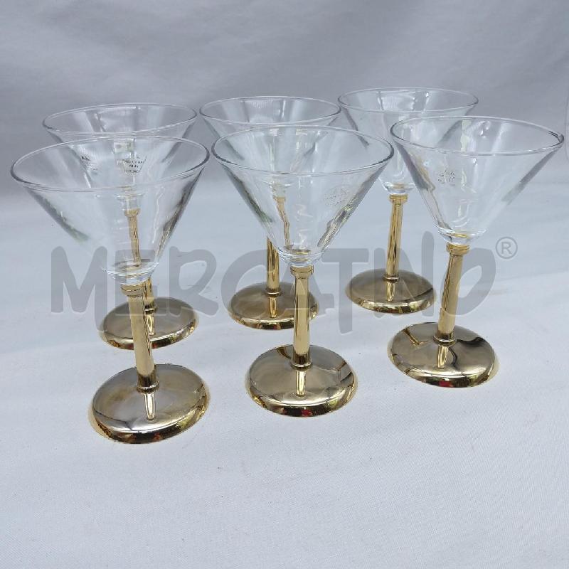 COPPE MARTINI PZ 6 BASE DORATA | Mercatino dell'Usato San maurizio canavese 3