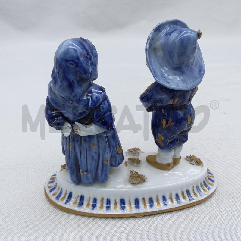 COPPIA BIMBI CERAM BIANCO BLU TICHE | Mercatino dell'Usato San maurizio canavese 3