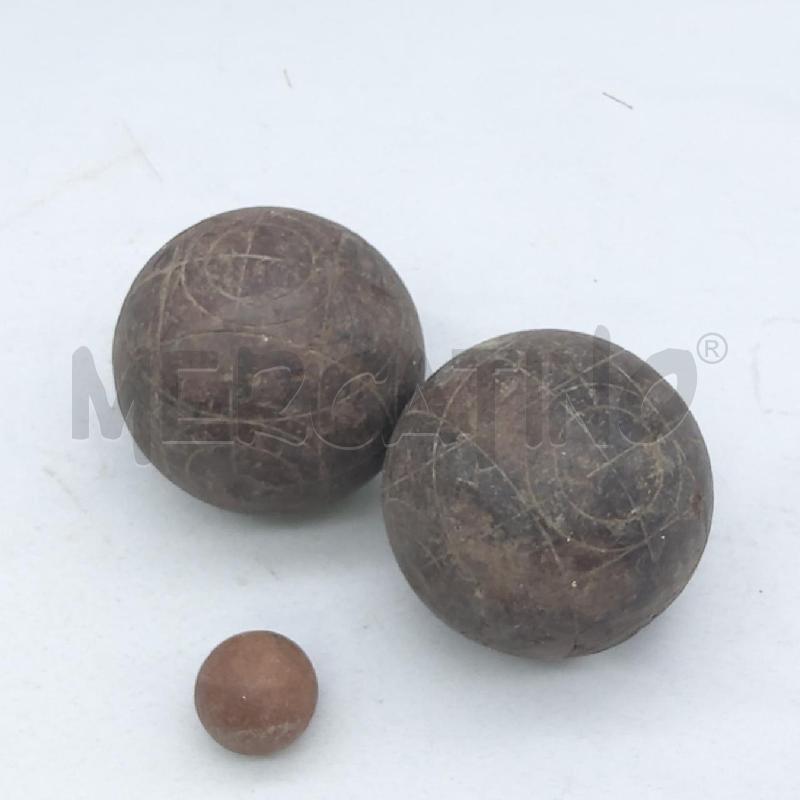 COPPIA BOCCE LEGNO MARRONE EPOCA | Mercatino dell'Usato San maurizio canavese 2