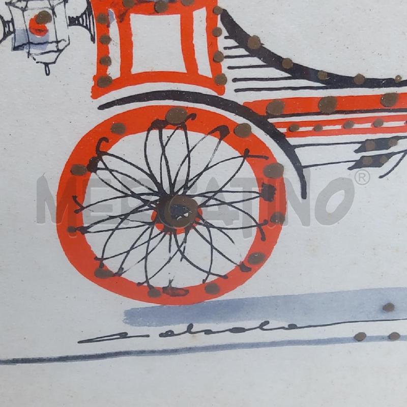 COPPIA QUADRETTI VECCHI ACQURELLO AUTO EPOCA | Mercatino dell'Usato San maurizio canavese 4
