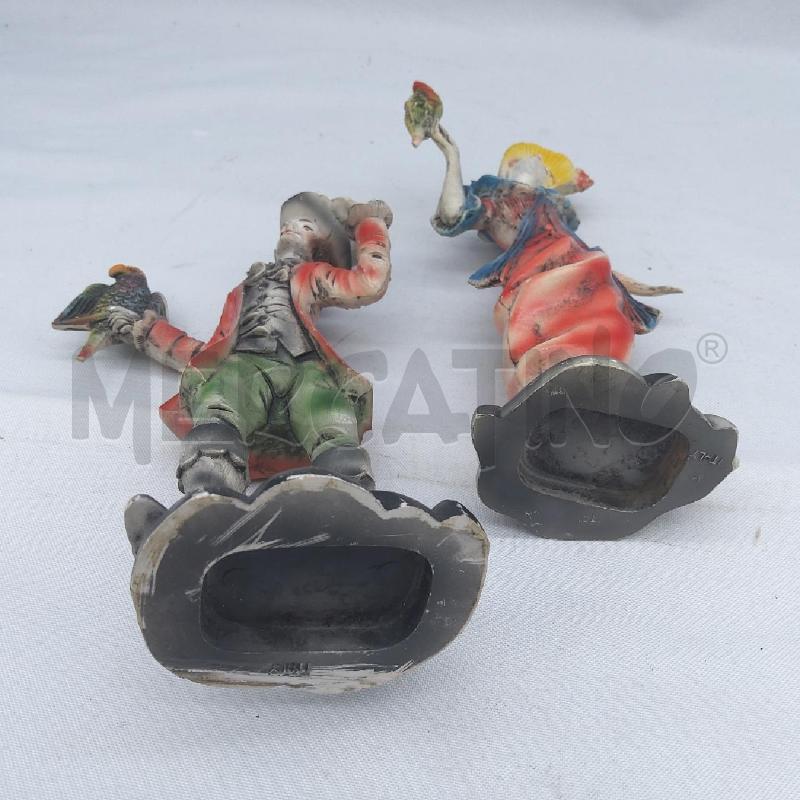 COPPIA STATUINE DAMA CAVALIERE RAPACI | Mercatino dell'Usato San maurizio canavese 4