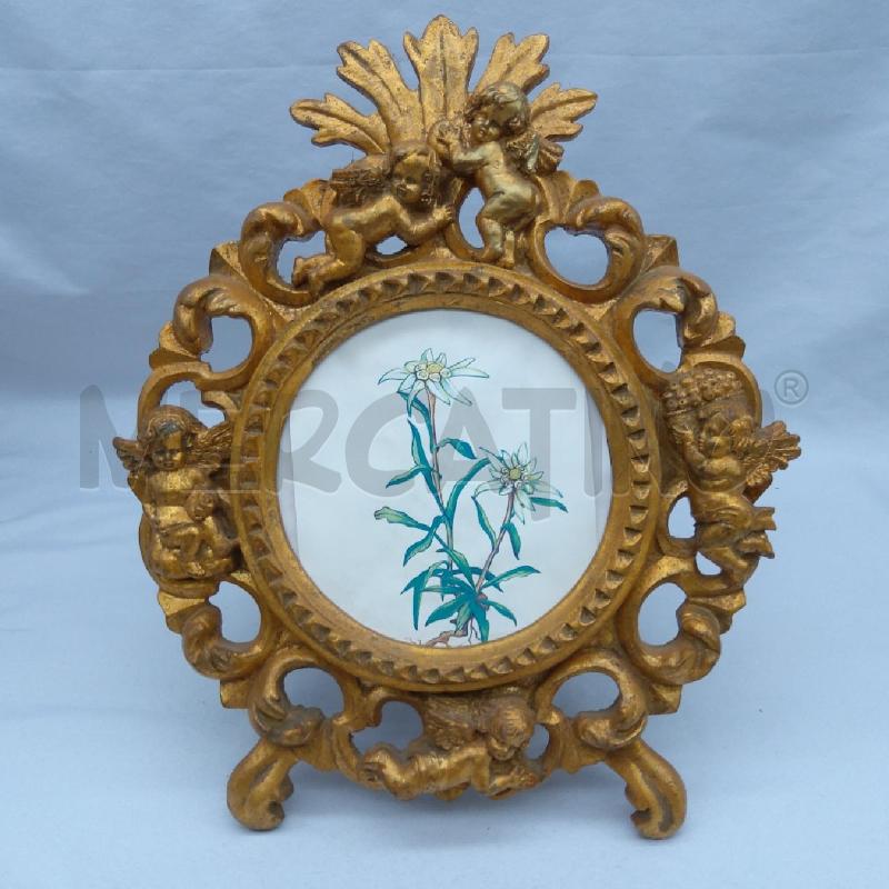CORNICE TAVOLA TONDA RESINA ORO PUTTI ANGIOILETTI | Mercatino dell'Usato San maurizio canavese 1