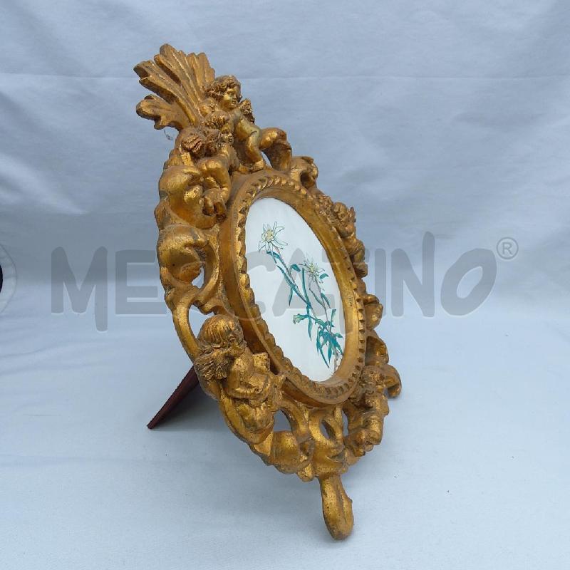CORNICE TAVOLA TONDA RESINA ORO PUTTI ANGIOILETTI | Mercatino dell'Usato San maurizio canavese 2