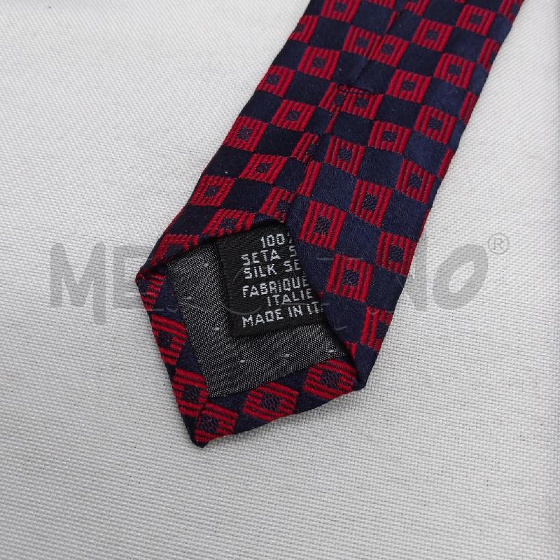 CRAVATTA GIANFRANCO FERRÈ BLU QUADRATI ROSSO  | Mercatino dell'Usato San maurizio canavese 2