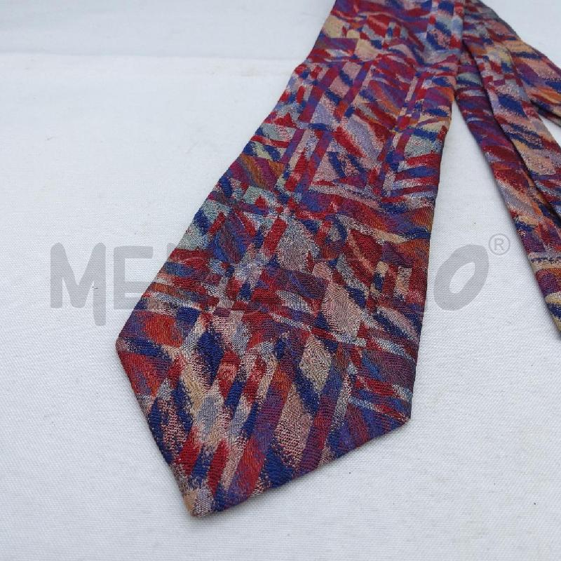 CRAVATTA MISSONI ROSSO BLU  | Mercatino dell'Usato San maurizio canavese 3