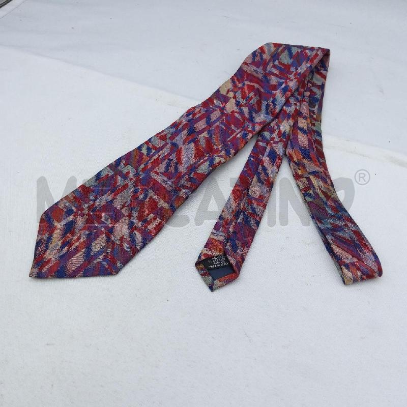 CRAVATTA MISSONI ROSSO BLU  | Mercatino dell'Usato San maurizio canavese 4