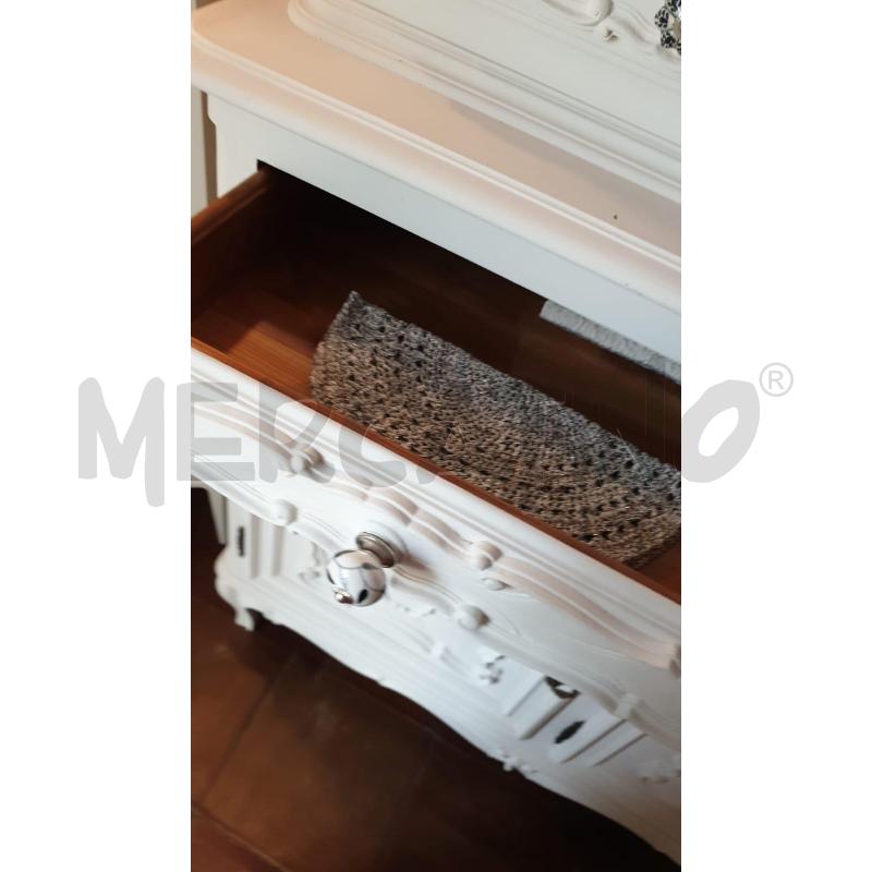 CREDENZA BCO BAROCCHINA BASE ALZATA 4 ANTE 4 CASSE | Mercatino dell'Usato San maurizio canavese 2