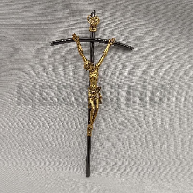 CROCIFISSO CECCHINI OTTONE CROCE NERA | Mercatino dell'Usato San maurizio canavese 1