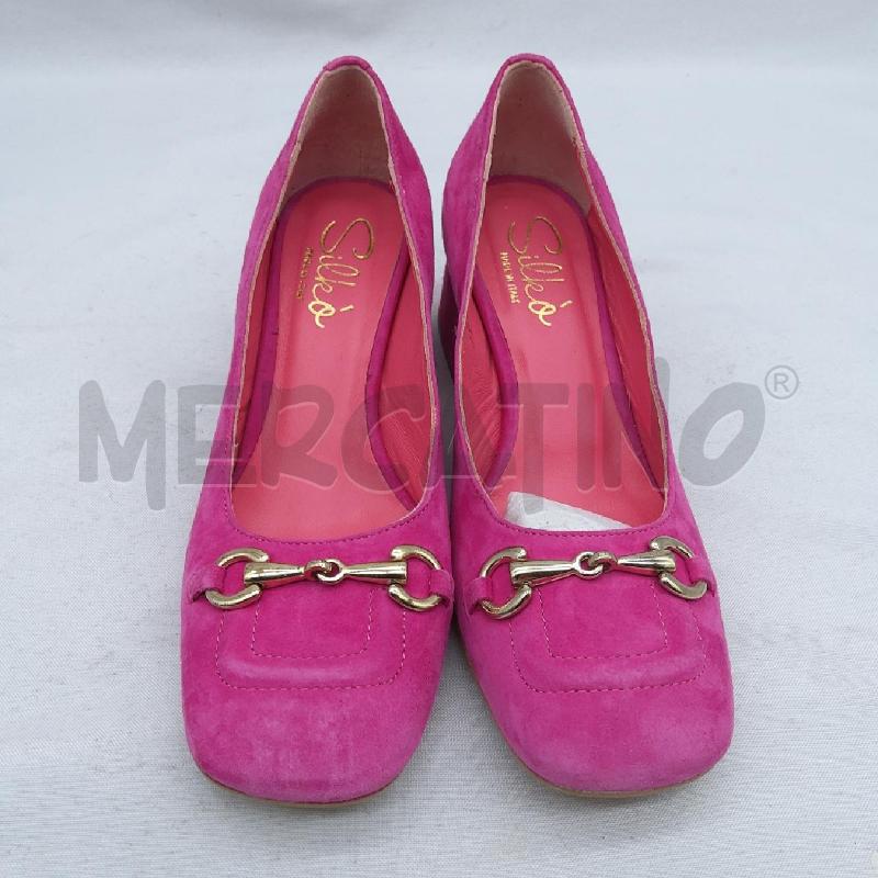 DECOLLETE 1C MOCASSINO SILKÒ FUCSIA GANCIO DORATO | Mercatino dell'Usato San maurizio canavese 2