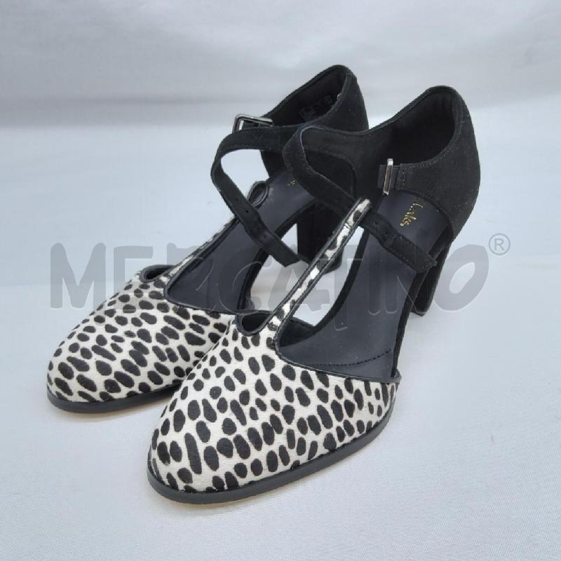 DECOLLETE CLARKS SC1 CAVALLINO BIANCO E NERO SCAMOSCIATO  | Mercatino dell'Usato San maurizio canavese 1