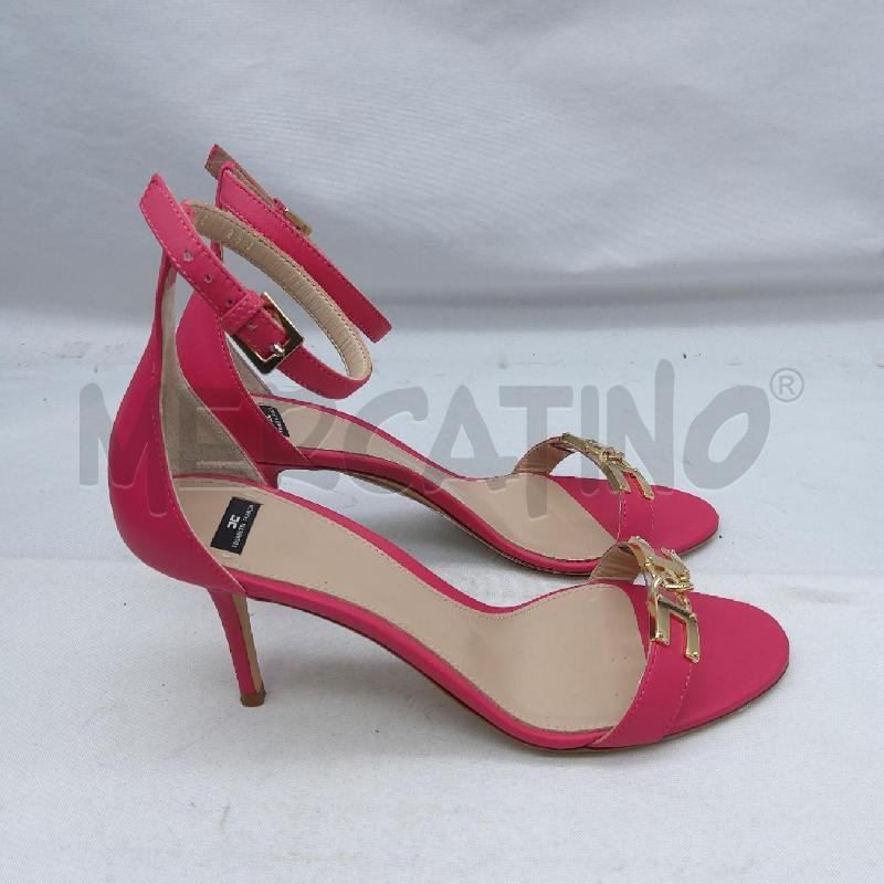 DECOLLETE ELISABETTA FRANCHI FUCSIA SC1 LOGO DORATO | Mercatino dell'Usato San maurizio canavese 3