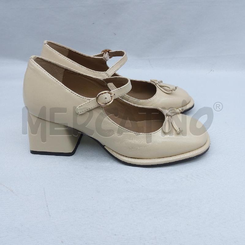 DECOLLETE MARY JANE 1D EMANUELLE VEE BEIGE FIOCCO  | Mercatino dell'Usato San maurizio canavese 2