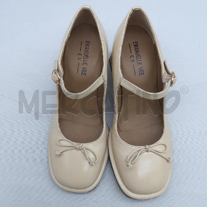 DECOLLETE MARY JANE 1D EMANUELLE VEE BEIGE FIOCCO  | Mercatino dell'Usato San maurizio canavese 4