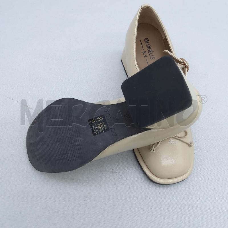DECOLLETE MARY JANE 1D EMANUELLE VEE BEIGE FIOCCO  | Mercatino dell'Usato San maurizio canavese 5