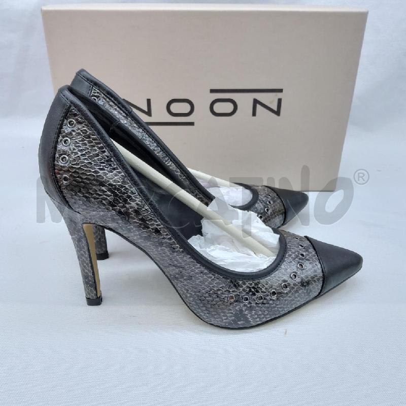 DECOLLETE NOON SC2 NERO SERPENTATO GRIGIO OCCHIELLATO  | Mercatino dell'Usato San maurizio canavese 3
