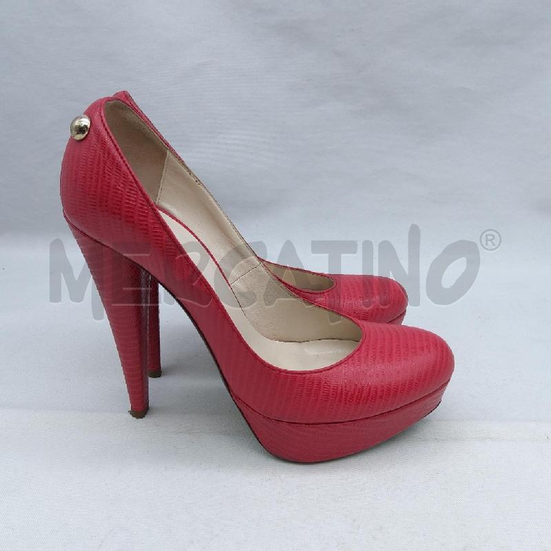 DECOLLETE PATRIZIA PEPE ROSSO CILIEGIA SC1 PLATEAU | Mercatino dell'Usato San maurizio canavese 1