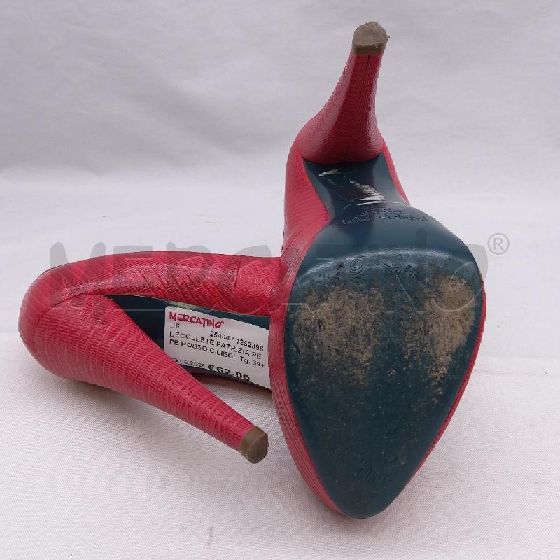 DECOLLETE PATRIZIA PEPE ROSSO CILIEGIA SC1 PLATEAU | Mercatino dell'Usato San maurizio canavese 4