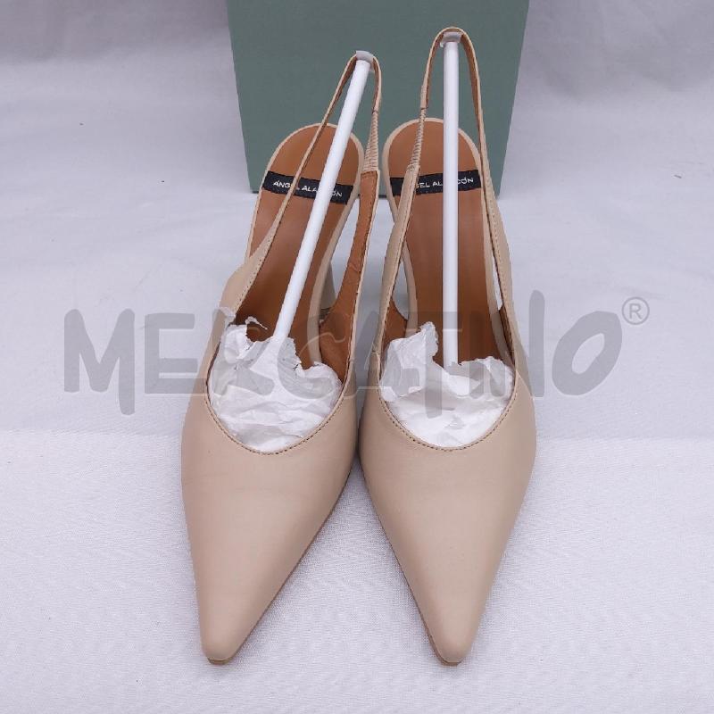 DECOLLETE SLINGBACK SC1 ANGEL ALARCON VERA PELLE NUDE  | Mercatino dell'Usato San maurizio canavese 4