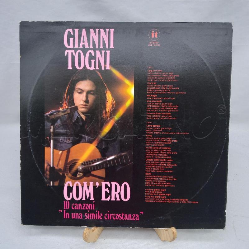 DISCO 33 GIRI VINILE GIANNI TOGNI COM'ERO | Mercatino dell'Usato San maurizio canavese 2