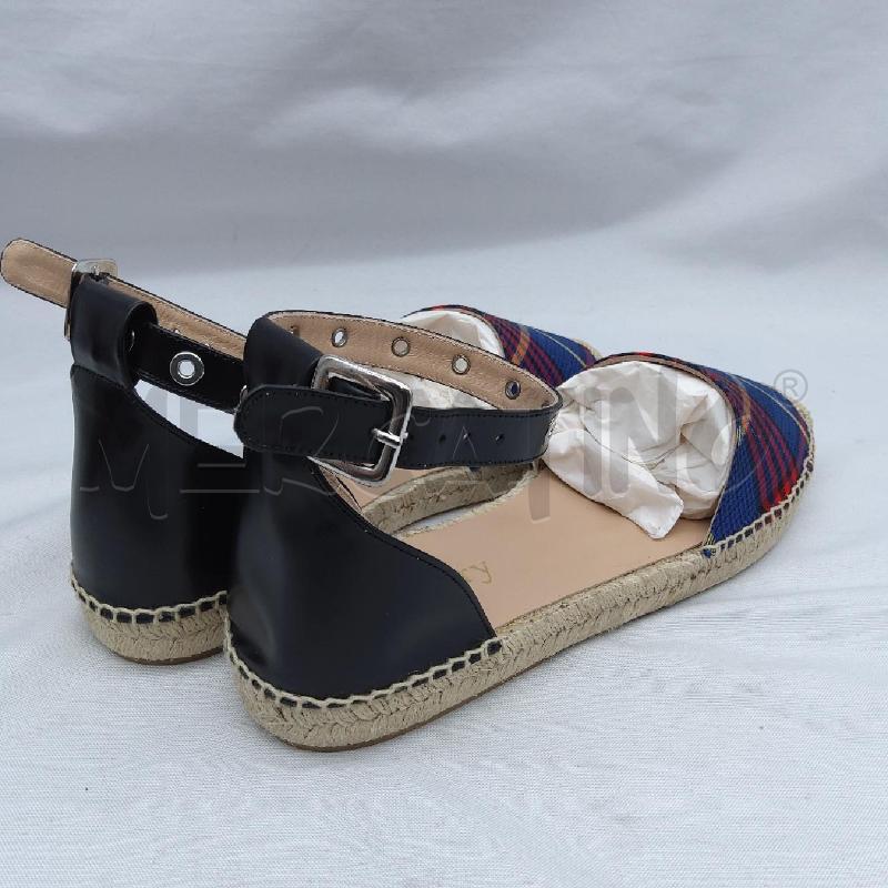 ESPADRILLAS DONNA MULBERRY FLAT SCOZZESE BLU ROSSO | Mercatino dell'Usato San maurizio canavese 3