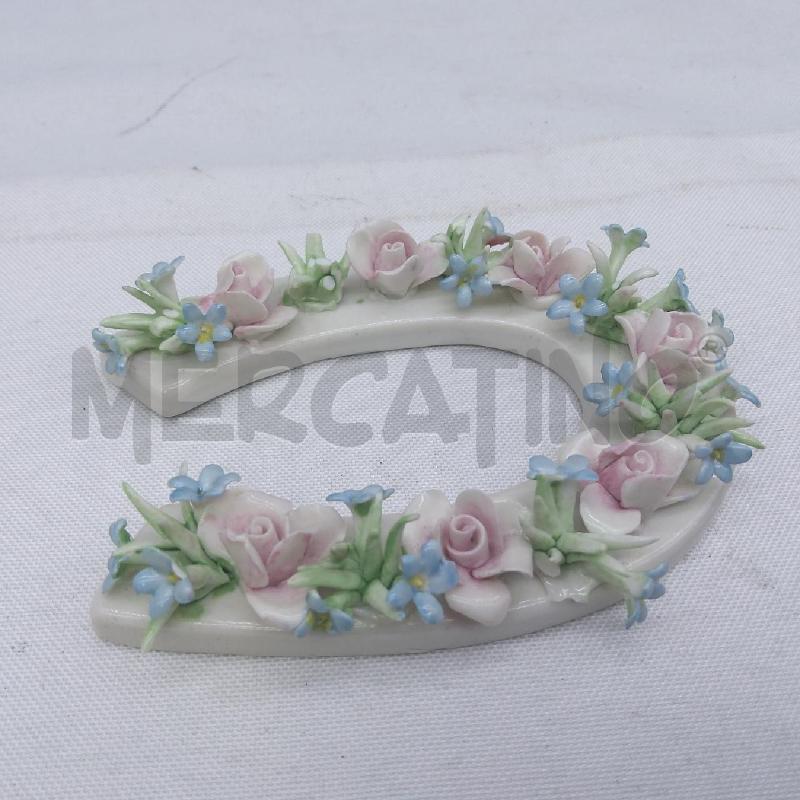 FERRO CAVALLO CERAMICA CAPODIMONTE ROSELLINE  | Mercatino dell'Usato San maurizio canavese 2