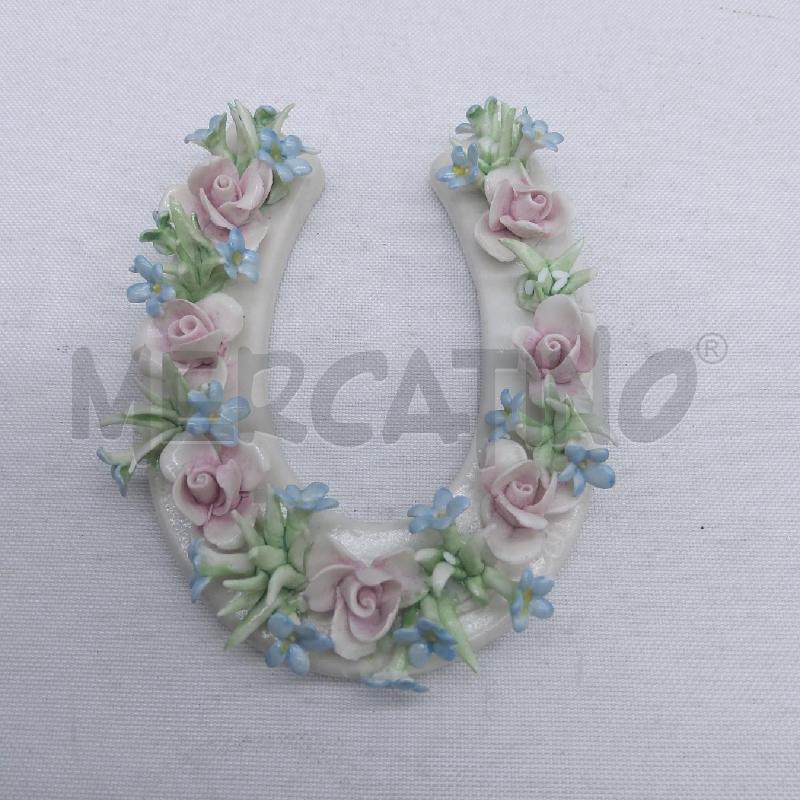 FERRO CAVALLO CERAMICA CAPODIMONTE ROSELLINE  | Mercatino dell'Usato San maurizio canavese 3