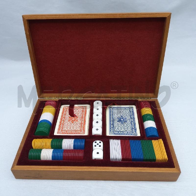FICHES CARTE DADI SCATOLA LEGNO | Mercatino dell'Usato San maurizio canavese 2