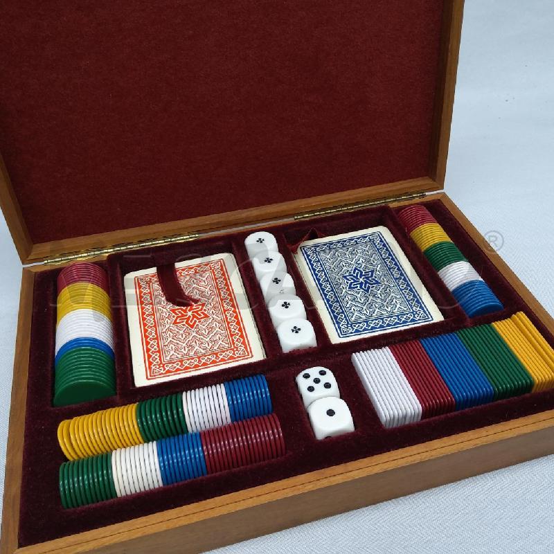 FICHES CARTE DADI SCATOLA LEGNO | Mercatino dell'Usato San maurizio canavese 3