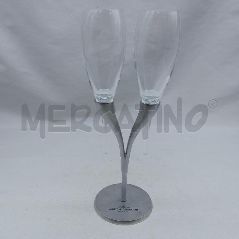 FLUTES PZ. 2 DUO MOET E CHADON BASE METALLO | Mercatino dell'Usato San maurizio canavese 1