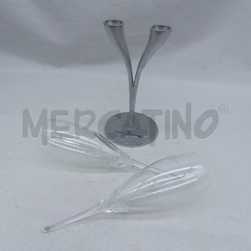 FLUTES PZ. 2 DUO MOET E CHADON BASE METALLO | Mercatino dell'Usato San maurizio canavese 4