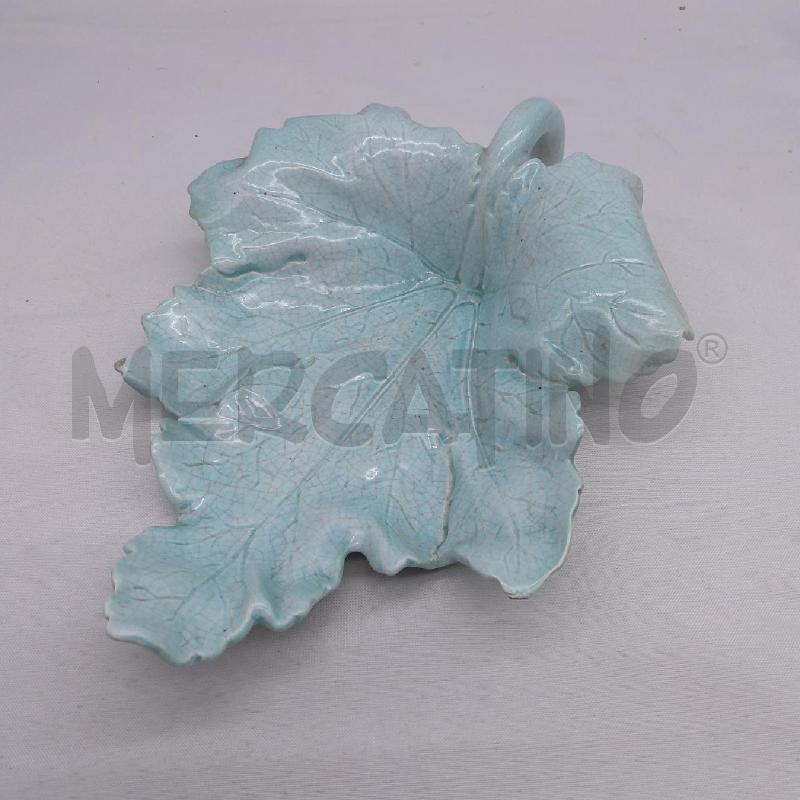 FOGLIA PLATANO CERAMICA LENCI VERDINA  | Mercatino dell'Usato San maurizio canavese 1