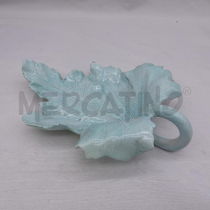 FOGLIA PLATANO CERAMICA LENCI VERDINA  | Mercatino dell'Usato San maurizio canavese 2